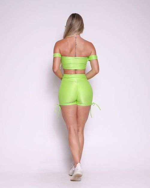 Conjunto Short Empina Cross Compressão + Top Ciganinha