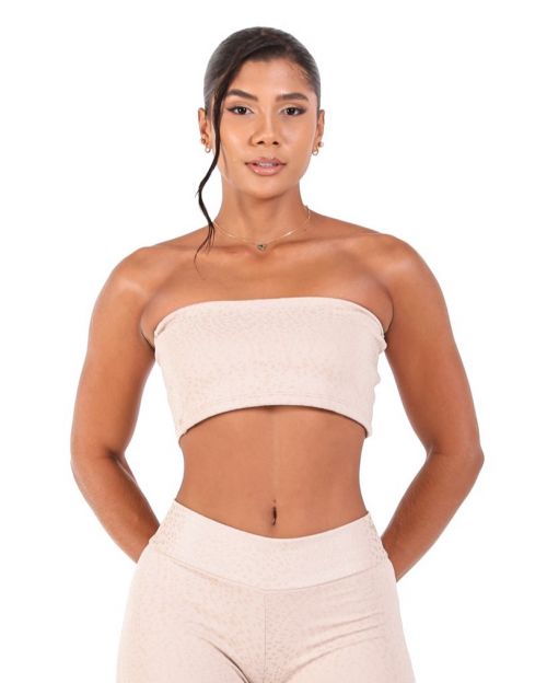 Top Faixa Jacquard Poá