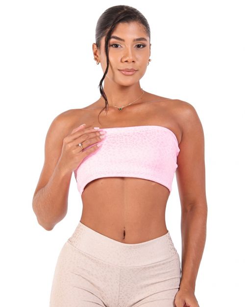 Top Faixa Jacquard Poá