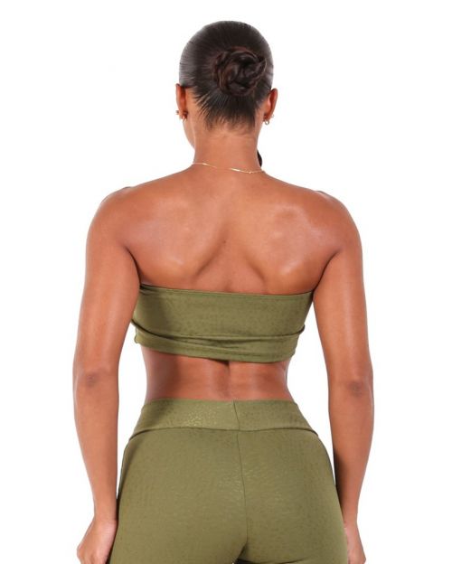 Top Faixa Jacquard Poá