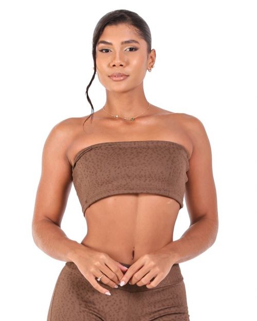 Top Faixa Jacquard Poá