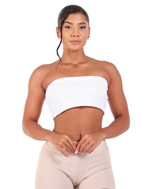 Top Faixa Jacquard Poá