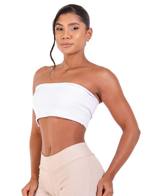 Top Faixa Jacquard Poá