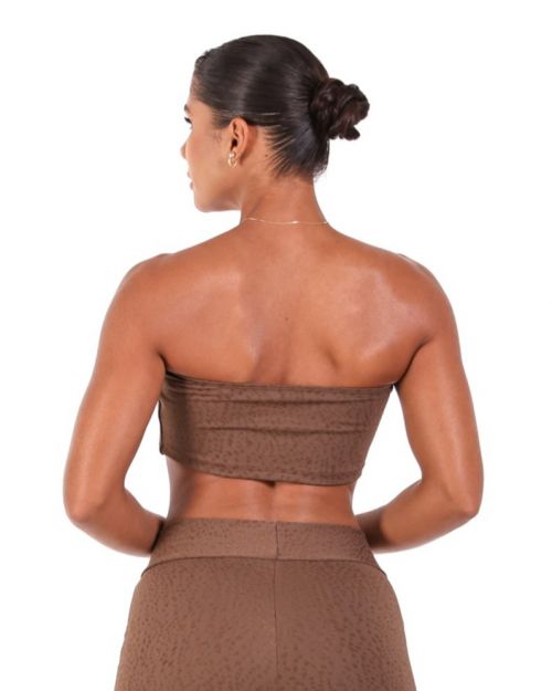Top Faixa Jacquard Poá