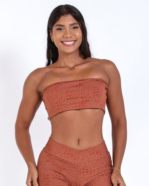 Top Faixa Feline (P)