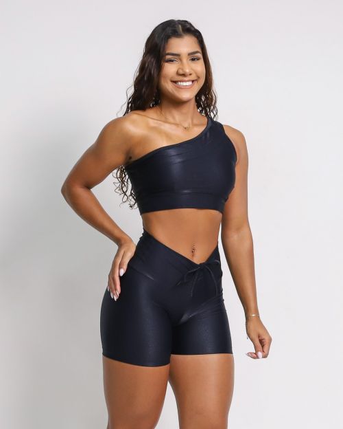 Conjunto Short Empina Compress�o + Top Paloma