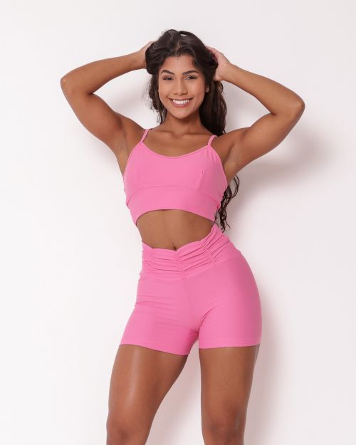 Conjunto Short Básico Cós Franzido Light + Top Marta