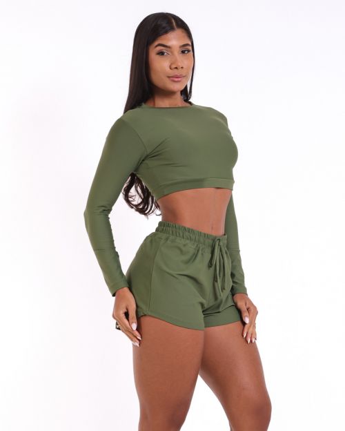 Conjunto Short Boxer Basic Light + Top Maria