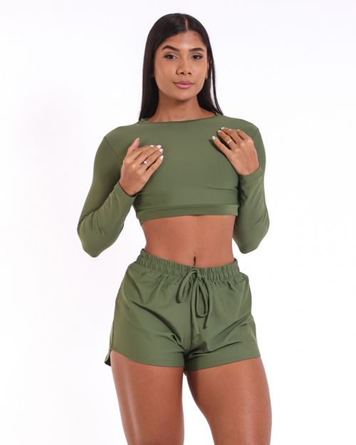 Conjunto Short Boxer Basic Light + Top Maria
