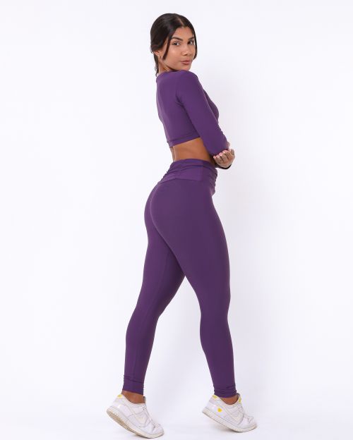 Conjunto Calça Básica Cós Franzido Light + Top Maria