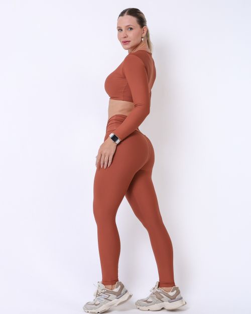 Conjunto Calça Básica Cós Franzido Light + Top Maria