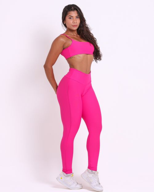 Conjunto Cal�a Legging Empina Vivo C�s Reto Light + Top Ju