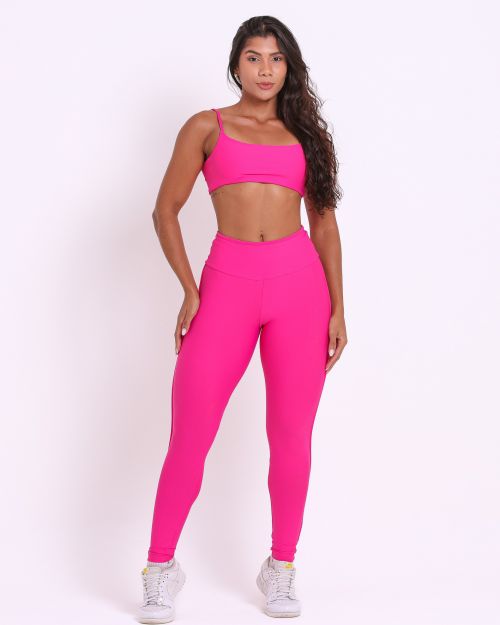 Conjunto Cal�a Legging Empina Vivo C�s Reto Light + Top Ju