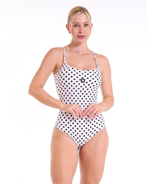 Body Basic Fundo Branco Poá