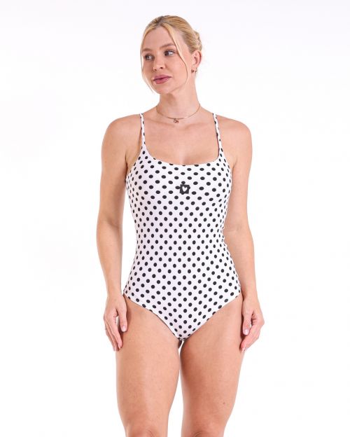 Body Basic Fundo Branco Poá