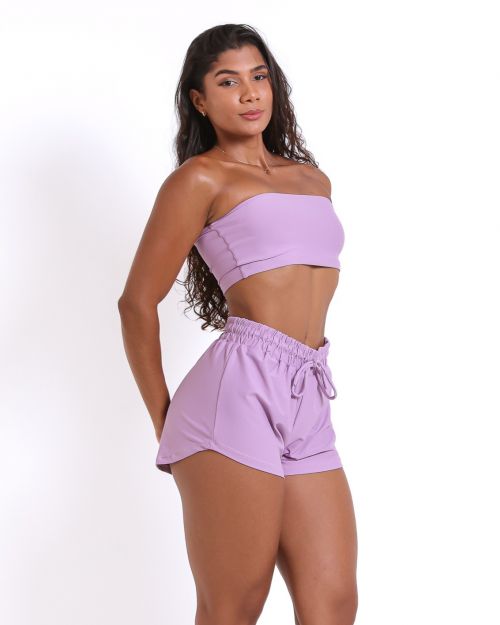 Conjunto Short Boxer Basic Light + Top Faixa