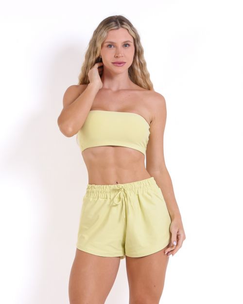 Conjunto Short Boxer Basic Light + Top Faixa