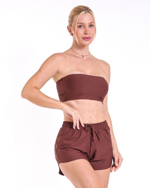 Conjunto Short Boxer Basic Light + Top Faixa