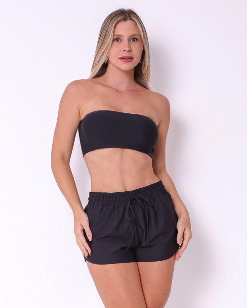 Conjunto Short Boxer Basic Light + Top Faixa