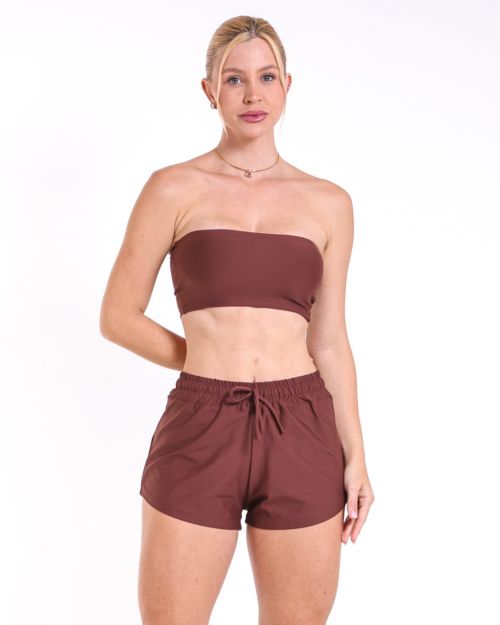 Conjunto Short Boxer Basic Light + Top Faixa