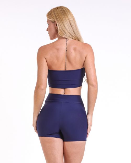 Conjunto Short Básico Cós Cruzado Light + Top Faixa