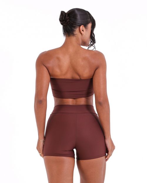Conjunto Short Básico Cós Cruzado Light + Top Faixa