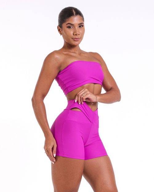 Conjunto Short Básico Cós Cruzado Light + Top Faixa