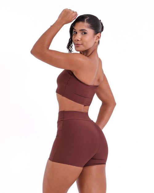 Conjunto Short Básico Cós Cruzado Light + Top Faixa