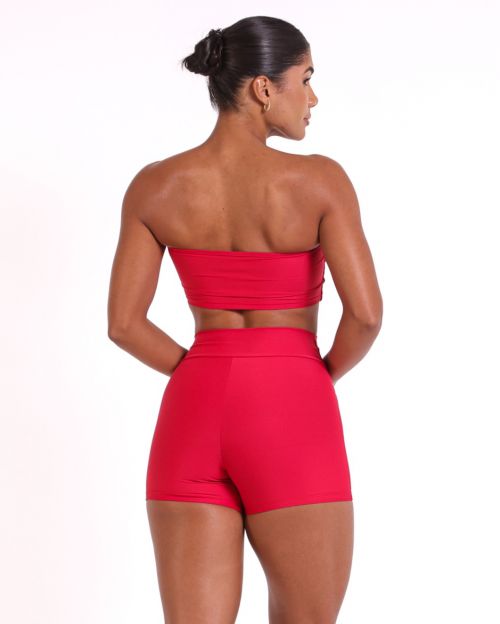 Conjunto Short Básico Cós Cruzado Light + Top Faixa