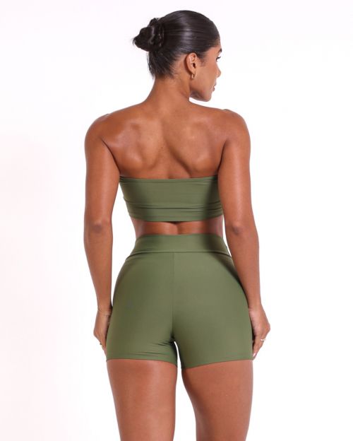 Conjunto Short Básico Cós Cruzado Light + Top Faixa