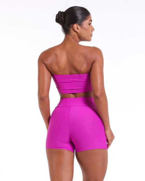 Conjunto Short Básico Cós Cruzado Light + Top Faixa