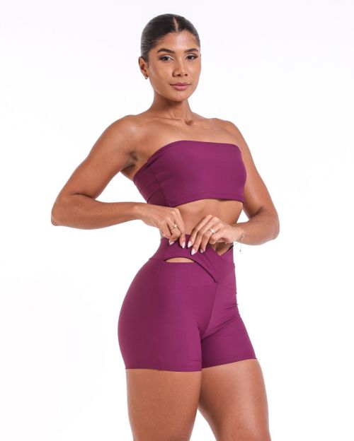Conjunto Short Básico Cós Cruzado Light + Top Faixa
