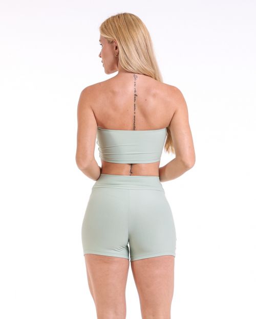 Conjunto Short Básico Cós Cruzado Light + Top Faixa