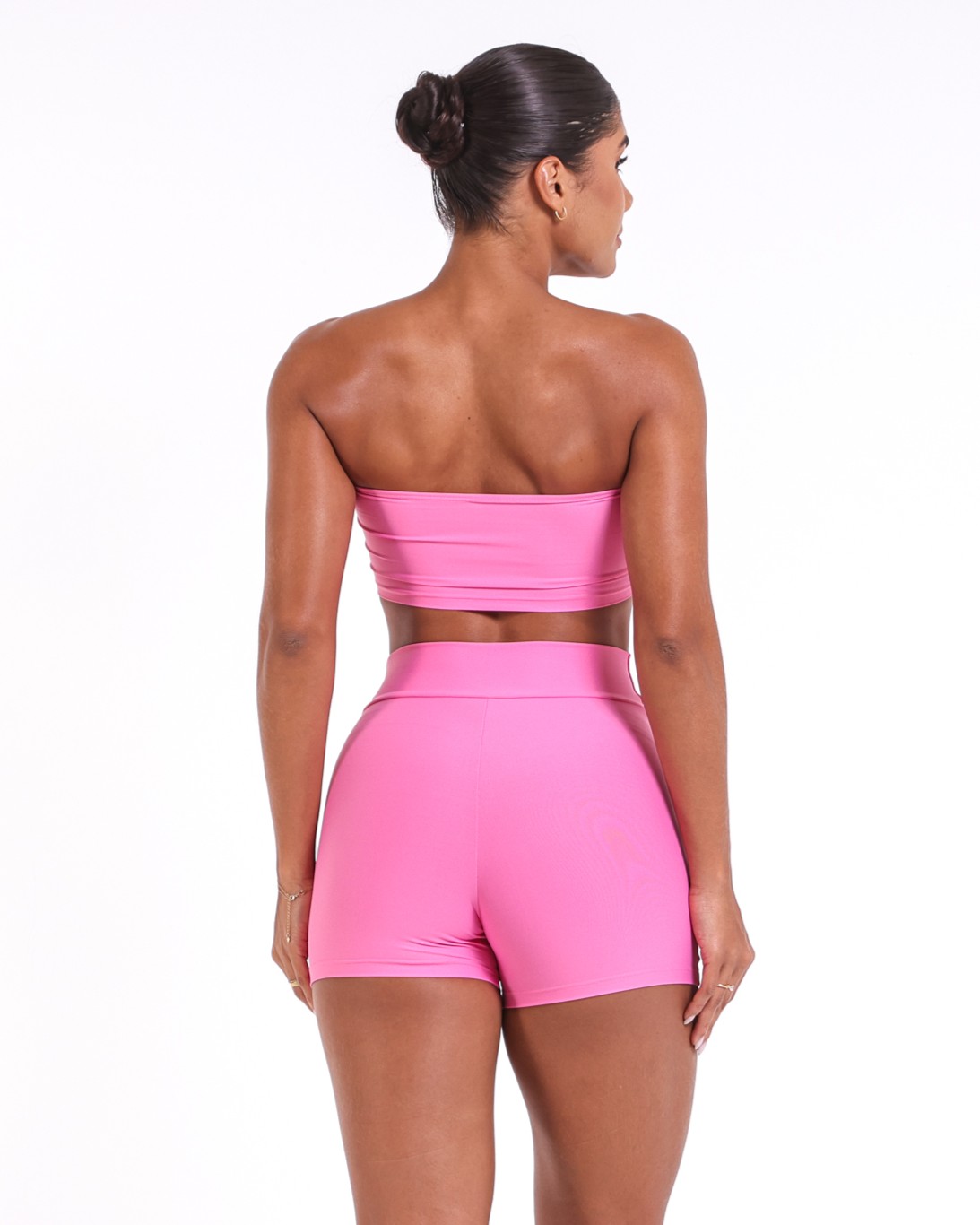 Conjunto Short Básico Cós Cruzado Light + Top Faixa