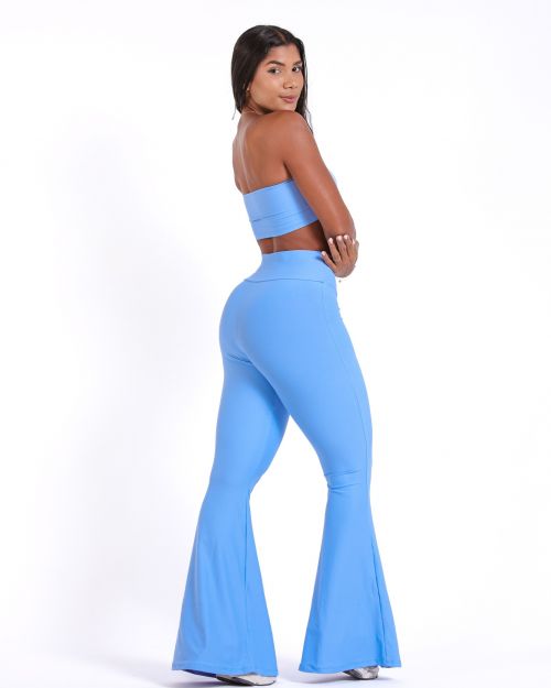 Conjunto Calça Flare Light + Top Faixa
