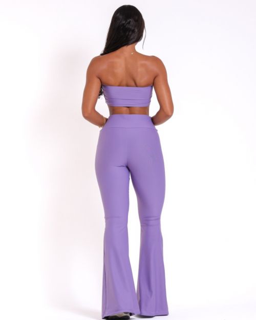 Conjunto Calça Flare Light + Top Faixa