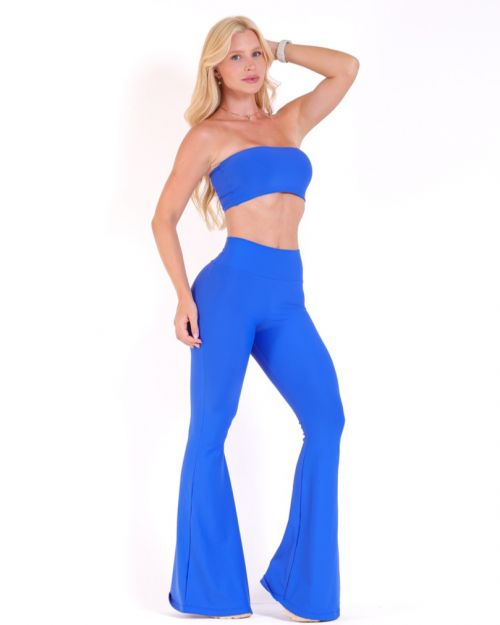 Conjunto Cal�a Flare Light + Top Faixa