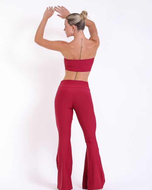 Conjunto Calça Flare Light + Top Faixa