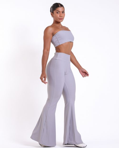 Conjunto Calça Flare Light + Top Faixa