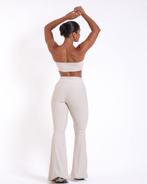 Conjunto Calça Flare Light + Top Faixa