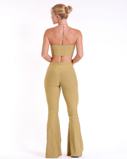 Conjunto Calça Flare Light + Top Faixa