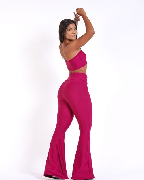 Conjunto Calça Flare Light + Top Faixa