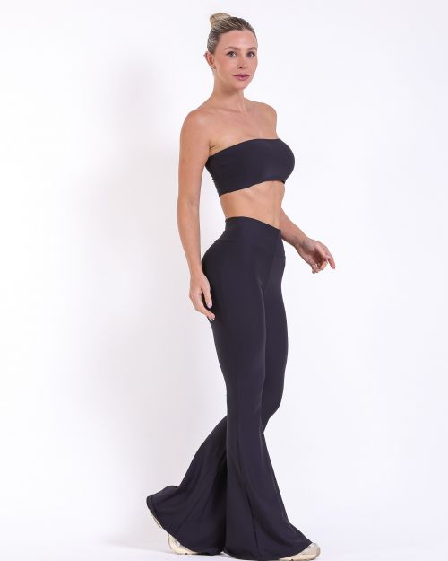 Conjunto Calça Flare Light + Top Faixa