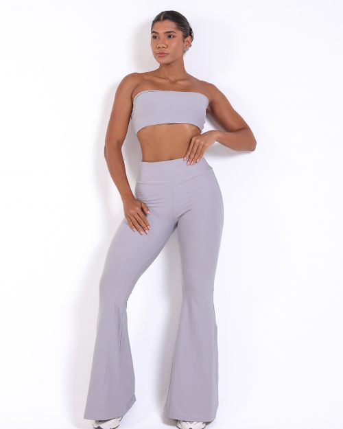 Conjunto Calça Flare Light + Top Faixa