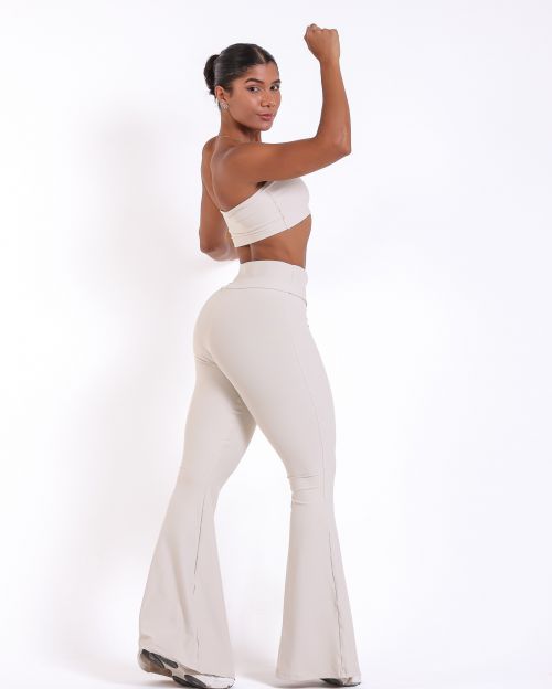 Conjunto Calça Flare Light + Top Faixa