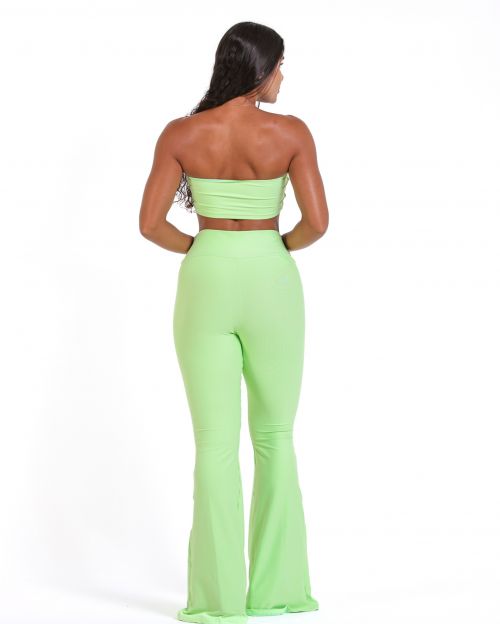 Conjunto Calça Flare Light + Top Faixa