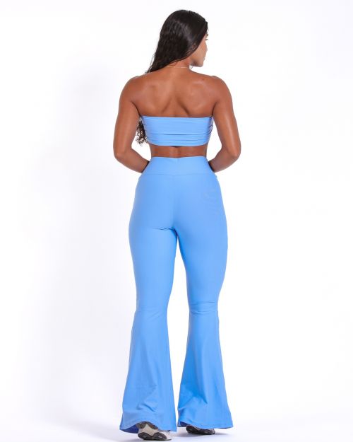 Conjunto Calça Flare Light + Top Faixa