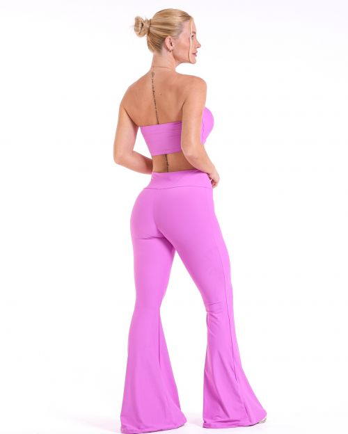 Conjunto Calça Flare Light + Top Faixa
