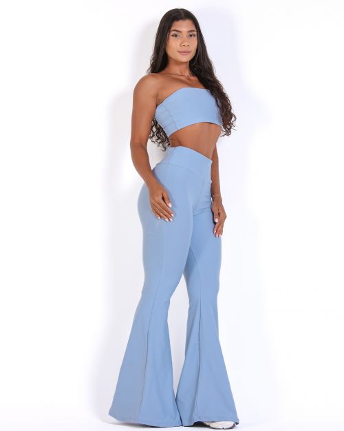 Conjunto Cal�a Flare Light + Top Faixa
