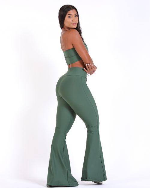 Conjunto Calça Flare Light + Top Faixa